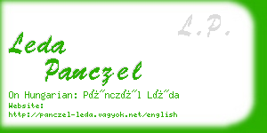 leda panczel business card